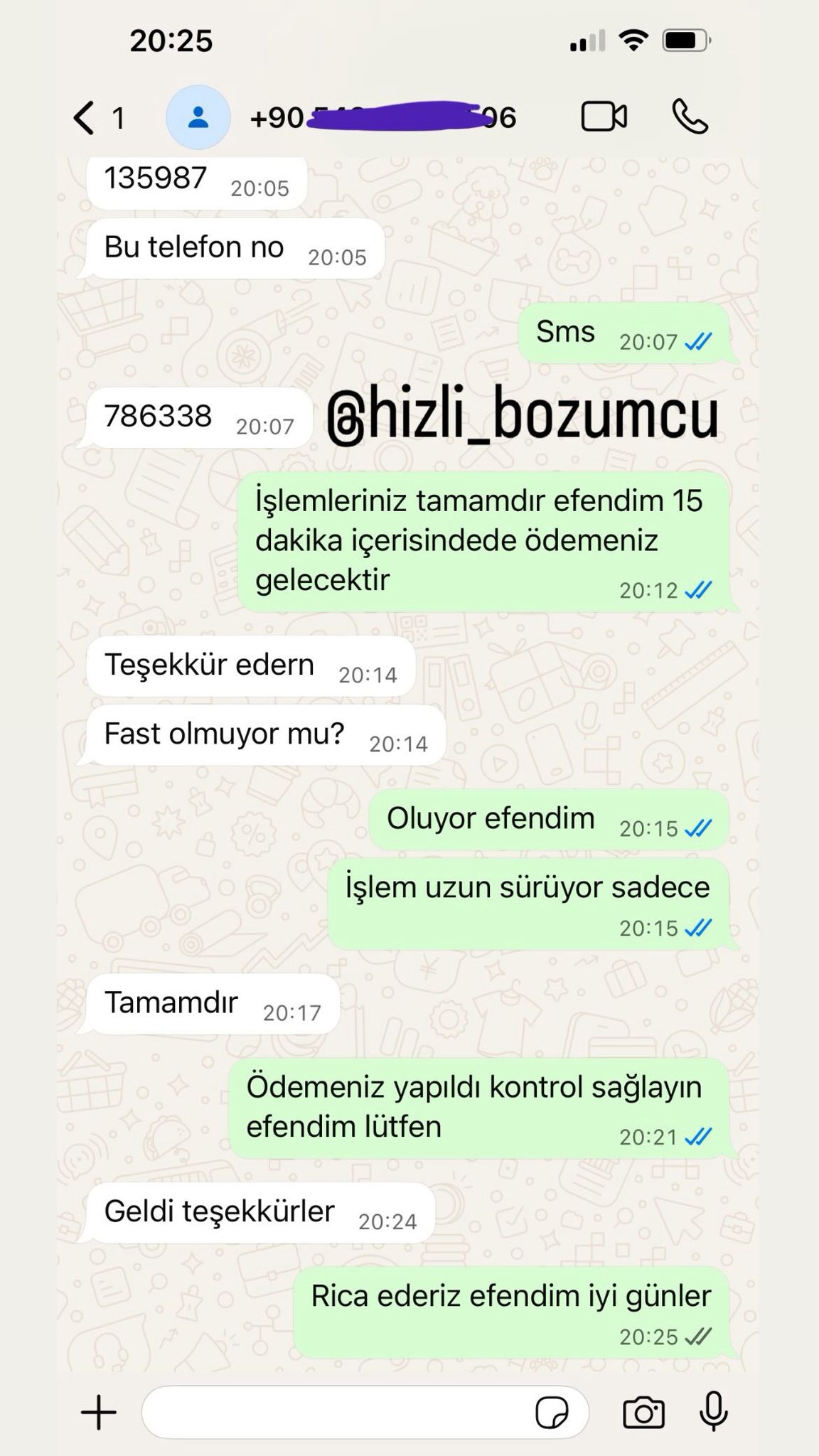 Müşteri referansı - Teşekkür